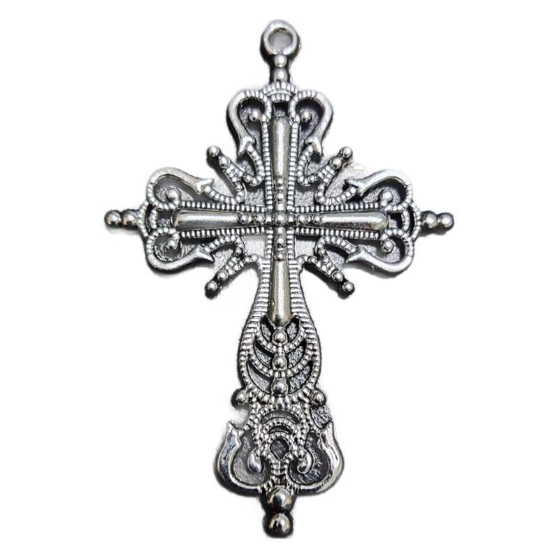 Wholesale Hollow zinc alloy cross accessories